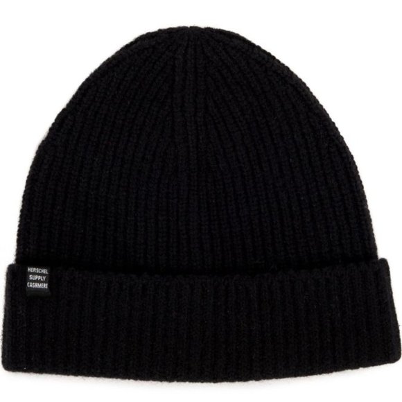 herschel black beanie